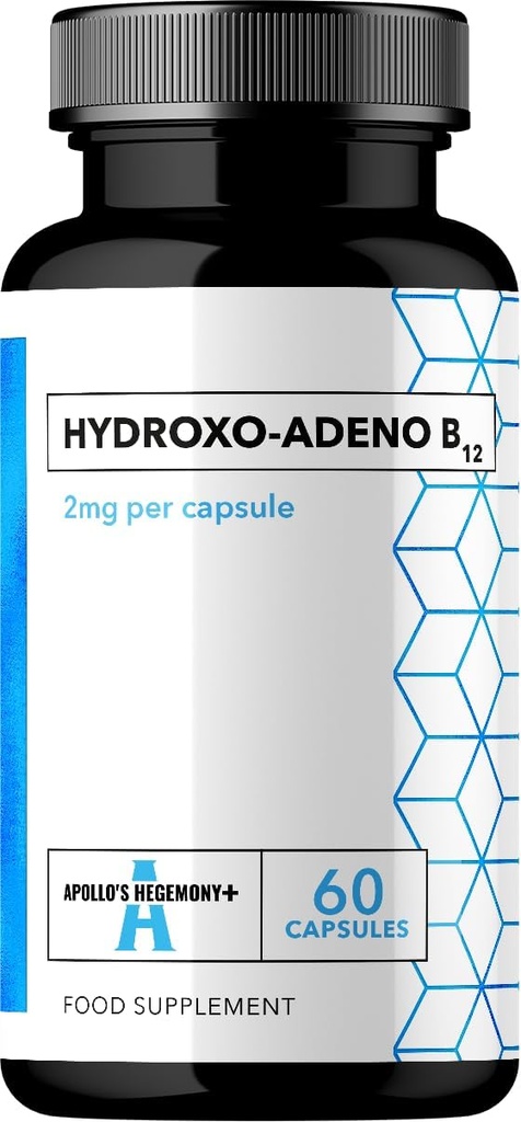 APOLLO's HEGEMONY Hydraokso-Adeno 2 mg - suuri Imeytyminen B12-60-vegaanikapselit - 2 kuukauden tarjonta - tukee Red Blood Cell Formation ja elintoiminnot