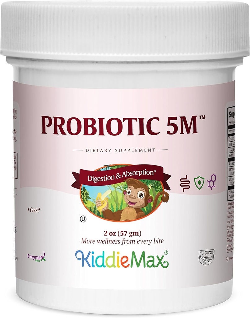 Maxi Health KiddieMax Probiootti 5M - Acidophilus - Terve Dgestive Flora - 2 Ounce Powder - Kosher