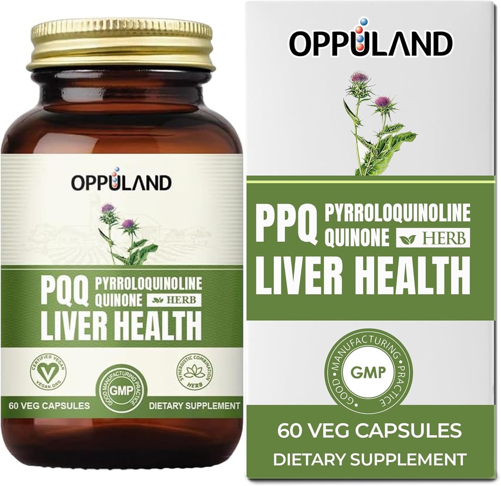 PQQ + Herbs Liver Supports-PQQ Liver Supplement-Pyrrolokinoliini kinone maito Thistle uute Liver Health-60 Veg kapselit