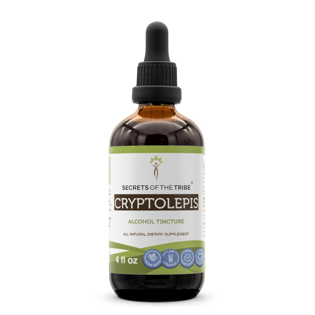 Heimon salaisuus Cryptolepis Tincture Alkoholiuute, Korkea-Ptency Herbal Drops, Tincture valmistettu Wildcrafted Cryptolepis Sanguinolenta 4 oz