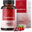 HERBAMAMA Cranberry Extract kapselit - 30 000 mg Cranberry Powder virtsateiden tuki - Vegaani, ei-GMO rakkotuki täydentää, 100 Caps