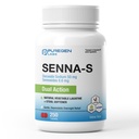 Puregen Labs Senna-S Natural Vegetable Laxative Plus Stool Softener Dual Action - 250 tabletter Senna Plus | Gentle Dependable Overnight Relief of Occasional Constipation