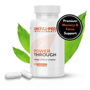 Power Through - Nootropic Brain Supplement for Memory and Focus with L-Theanine, Bacopa Monnieri, Rhodiola Rosea, B12, energia pillereitä, mielialan tuki ja paras aivolisä muistifokus