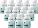 Magnesium Bisglysinaatti 200 mg - suuri imeytyminen Kelatoitu magnesium Supplement - Hellävarainen vatsalle, Gluteeniton, tukee unta, lihaskramppeja ja positiivinen mieliala - 120 kapselia (pakkaus 12)