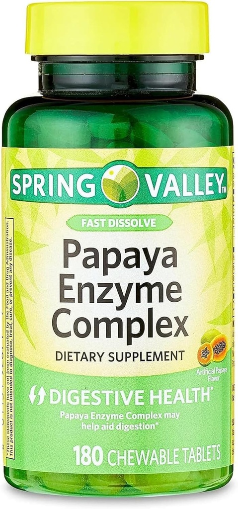Papaya Enzyme Complex Purutabletti Ravintolisä, 180