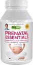 ANDREW LESSMAN Prenatal Essentials 180 kapselia - Täydelliset prenatal vitamiineja naisille, ei lisäaineita Prenatal multivitamiini, ravintoaineet naisille prenatal, postnatal-Metyylifolaatti Prenatal ja rauta