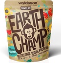 Vegaaniproteiinijauhe (1kg) - 28 Tarjoilua - EarthChamp by Wyldsson - Kasvipohjainen suklaaproteiinijauhe Shake - Maitotuotteeton - Laktoositon (Choc)