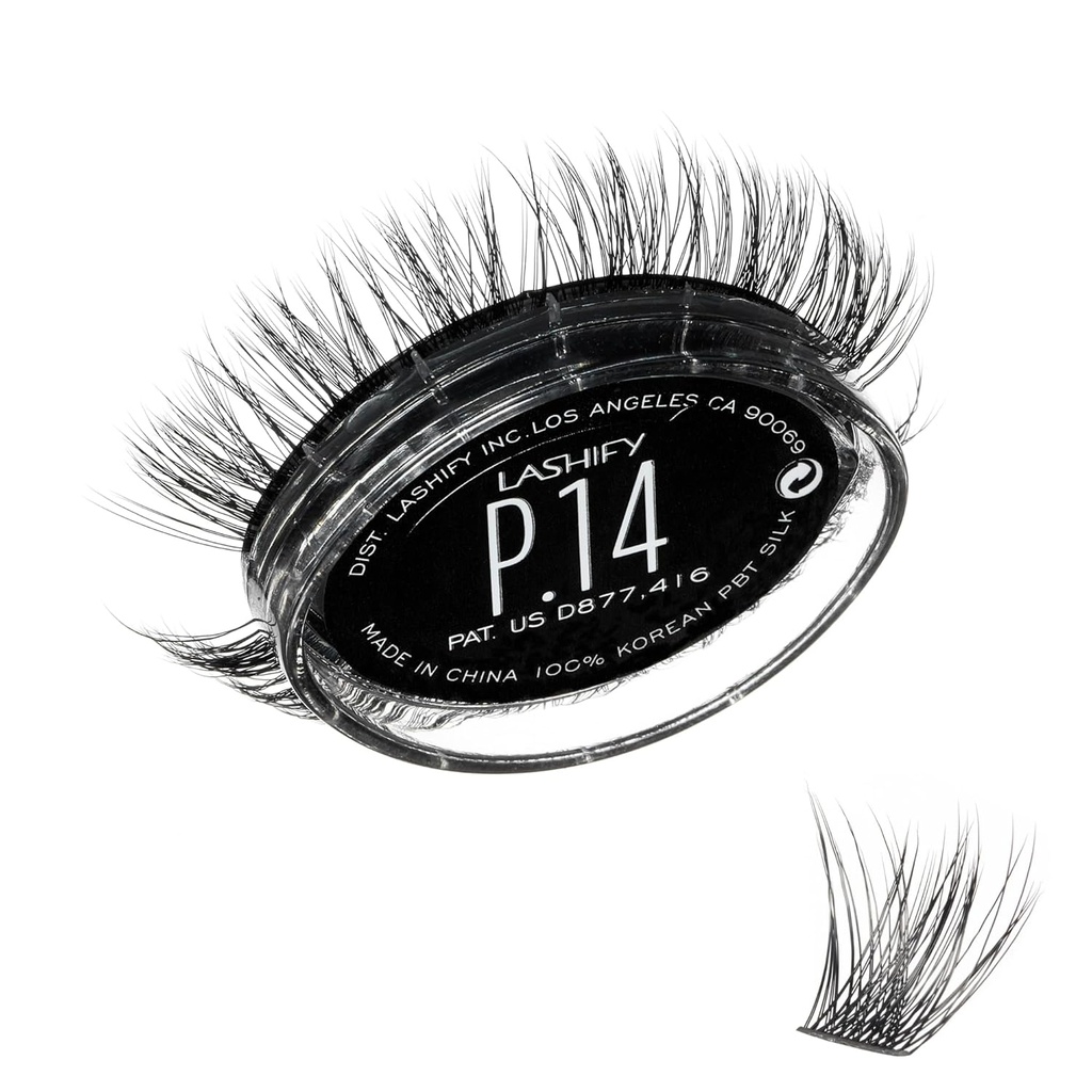 Lashify Plushy 14mm Gossamer Lashes i svart, Easy DIY False Lashes för en Voluminous Ännu Still Natural Look