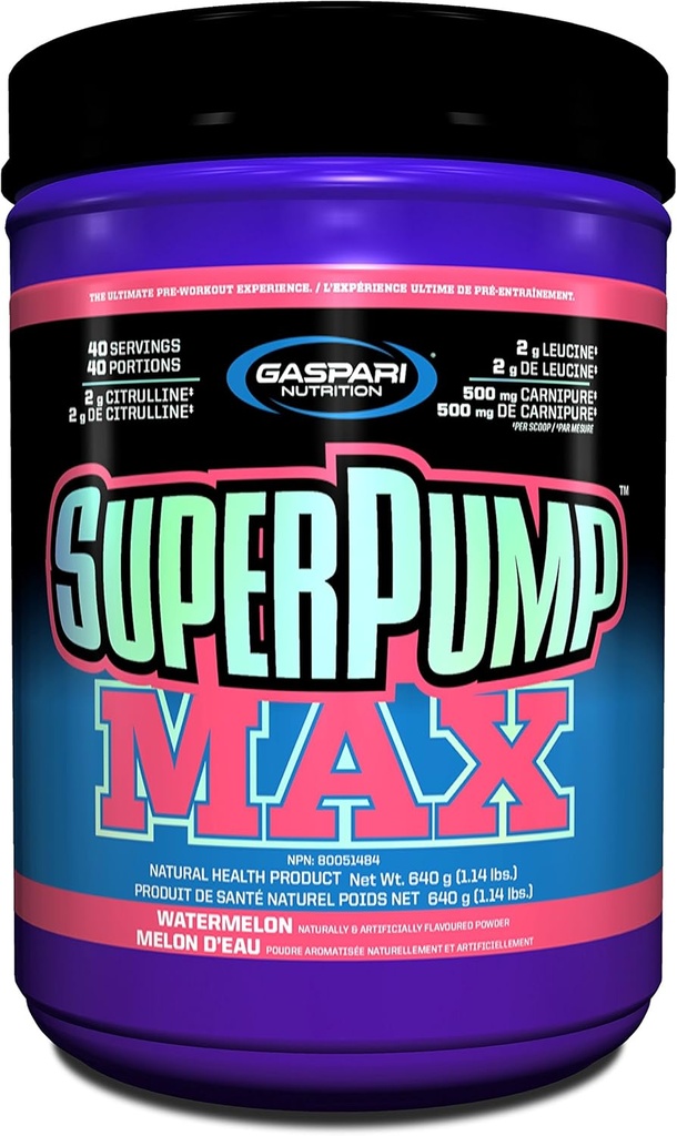Gaspari Nutrition Superpump Max, Watermelon, 1,41 pund