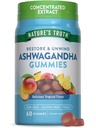 Naturens sanning Ashwagandha Gummies | 60 greve | Tropisk smak | Vegan, icke-GMO och Gluten fri tillägg