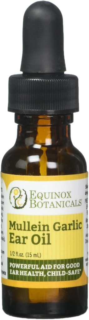 Equinox Kasvitieteet Mullein Valkosipuli Korvaöljy .5 oz