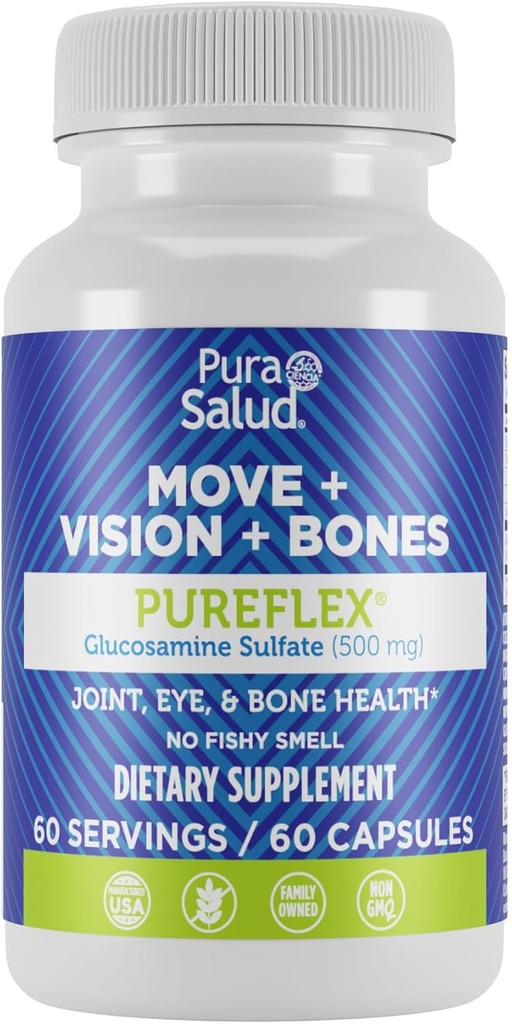 Perusmerkit Pura Salud Pureflex Glukosamiinisulfaatti 500 mg, 60