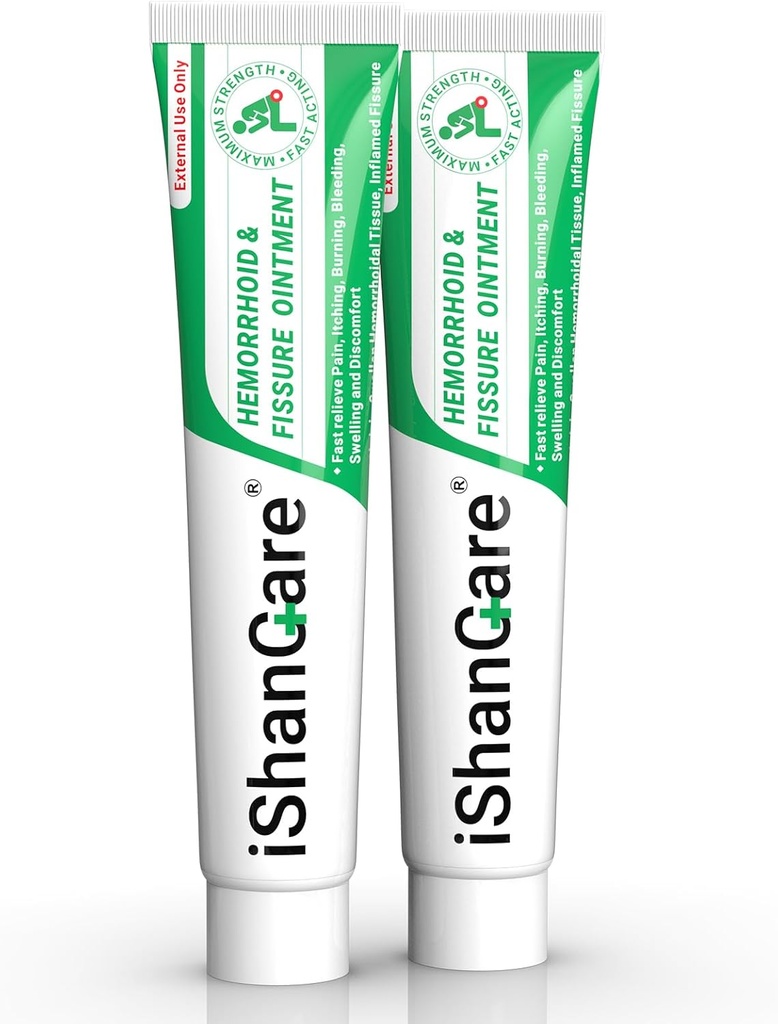 ishancare Hemorrhoid Cream, peräpukamat & Fissure Treatment Voide Extra vahvuus, helpotus anaalikipu, kutina, verenvuoto, turvotus, epämukava, luonnon Yrtit Nopeasti toimivat ainesosat, sisältää E-vitamiini