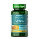 Puritaanin Pride Turmeric Curcumin 1000mg, Standarized 95% Cucuminoids, kasviperäisten ravintolisä antioksidanttien terveyttä, 60 Radpid Release Kapselit