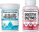 Lääkärin valinta - Optimal Gut Health Bundle: 60 miljardia Probiootit + Dgestive Enzyme 90ct Dgestive Comfort ja Immuuni tuki