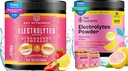 Avainaineet Elektrolyyttejä ja monivitamiinikosteutta Powder Bundle Juicy Strawberry Lemonade & Fresh Pink Lemonade Electrolyte Powders (90 tarjoilua Jokainen)