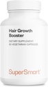 Supersmart - hiusten kasvu Booster 160mg per päivä (Lustriva Supplement) - Biotin 40x enemmän liukoinen ...