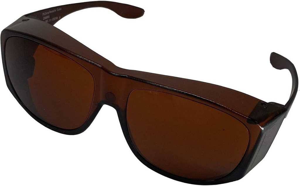Aurinkosuoja Fits-Over aurinkolasit, SS Polykarbonaatti II Amber, Unisex, aurinkolasit