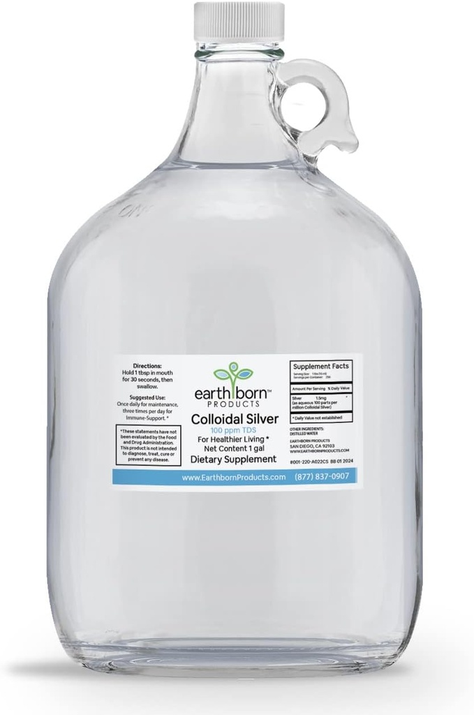 Monatominen kolloidinen hopea (128OZ.)