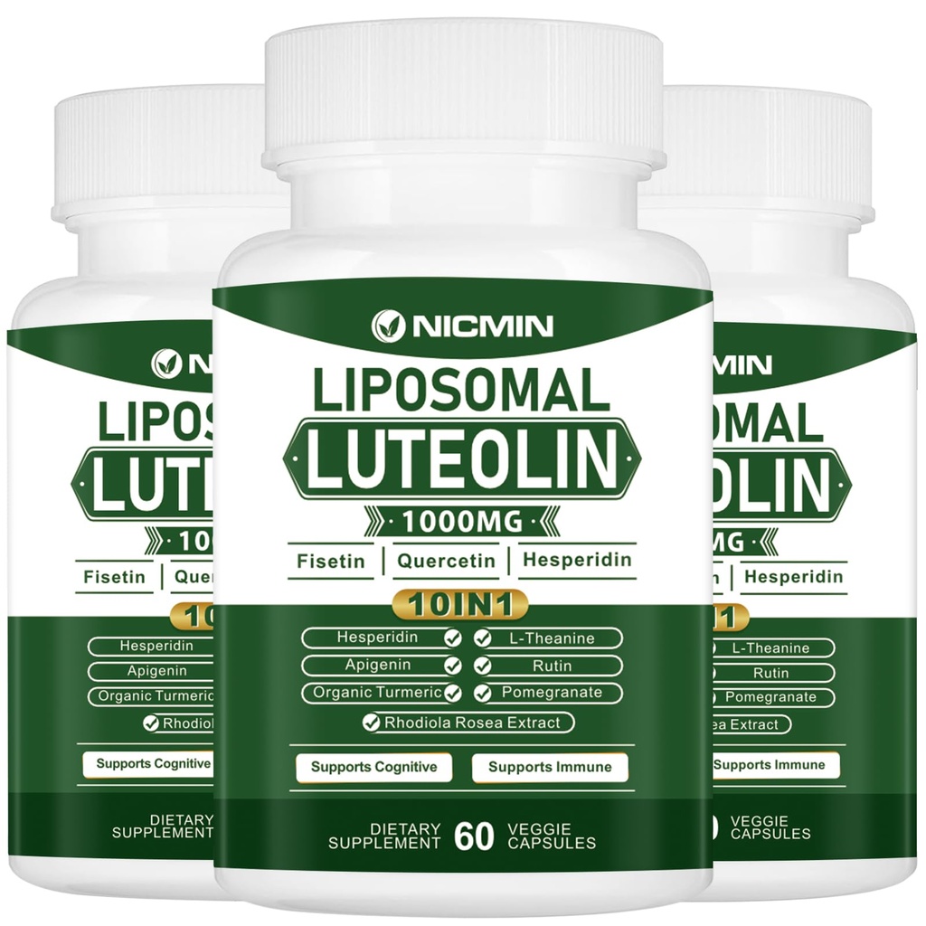 1000MG Liposomaalinen luteolin, maksimaalinen imeytyminen, voimakas luteolin lisä 180 kapselia