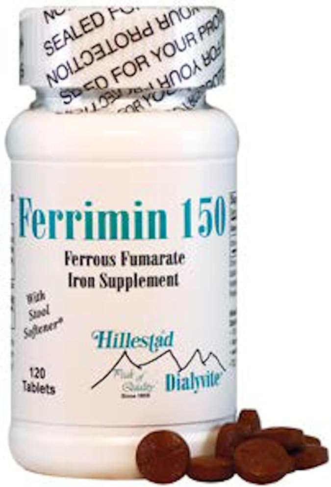 Dialyvite - Ferrous Fumarate - Ferrimin 150-120 tabletter (2)