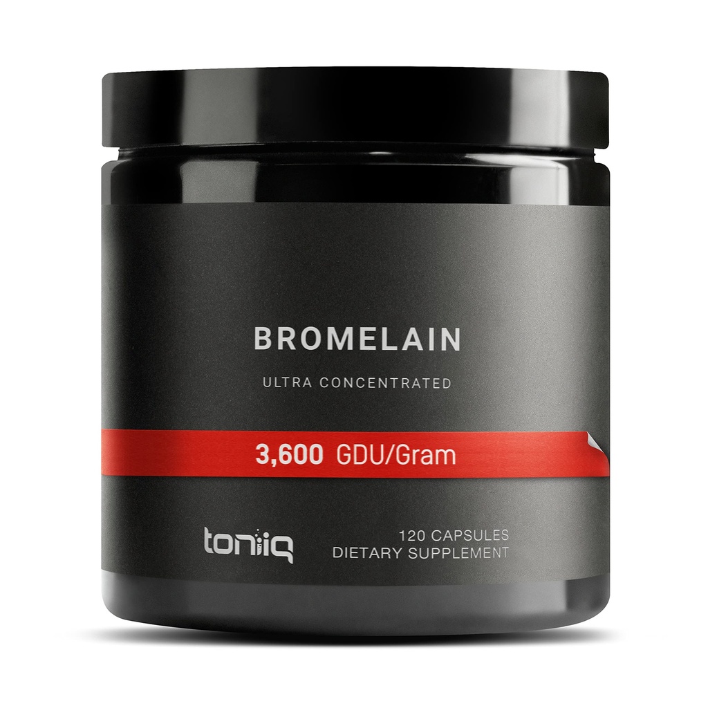 Ultra High Strength Bromelain 500mg - 3600 GDU/Gram - Erittäin väkevä ja biologisesti hyödynnettävissä - kolmannen osapuolen testattu Formula - 120 kasvissyöjäkapselit - 120 tarjoilua kontissa - Bromelain täydennysosa