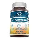 L-Tryptofaani Ravintolisä - Natural Sleep Lisäravinteet 500 mg vapaa L Tryptofaani - Kierto & Immuunituki 120 kapselia