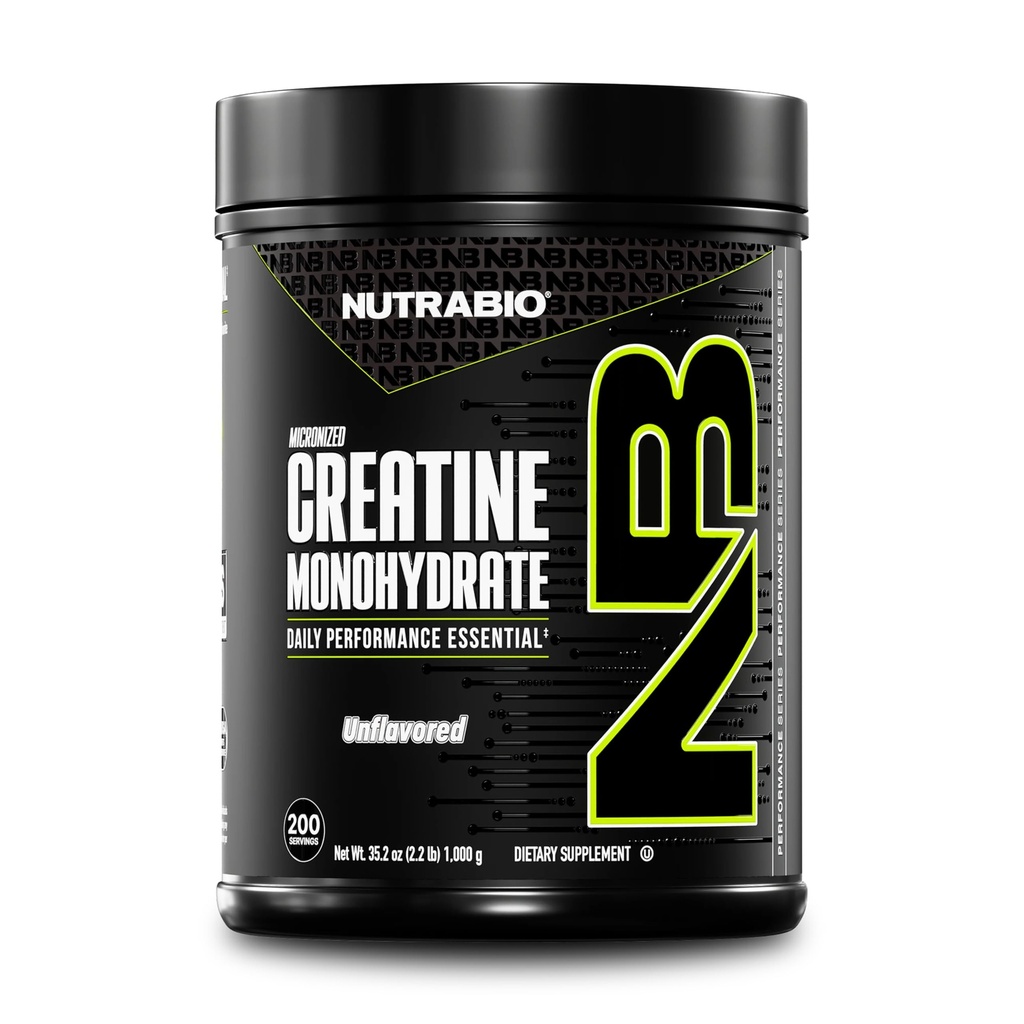 NutraBio Pure Micronized Creatine Monohydrate Powder Supplement, Unflavored, (1000 g) - Stöder Bulk Muscle Energy, Recovery och Strength - HPLC Tested Creatine Powder Supplement för män och kvinnor