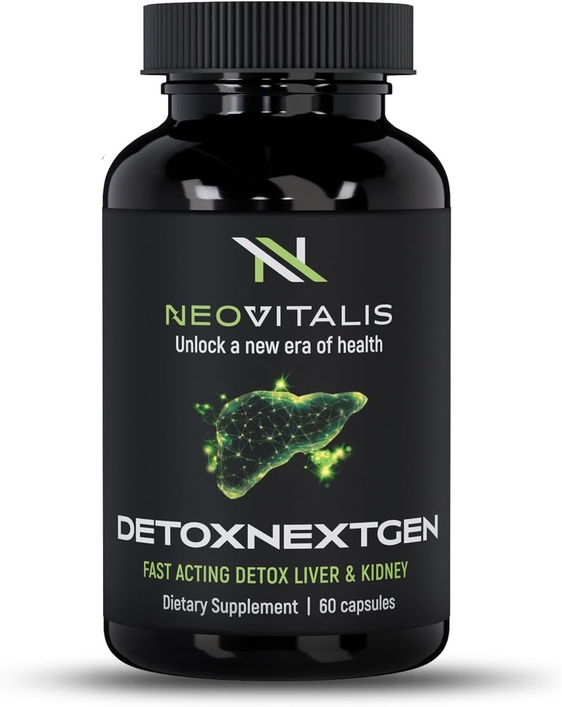 DetoxNextGen Advanced Fast-Acting Detox Maksan ja munuaisten tuki täydentää maito Thistle & Voikukka juuri - edistää luonnon puhdistus & toksiinin poisto Ravintolisä ... 60 kapselia