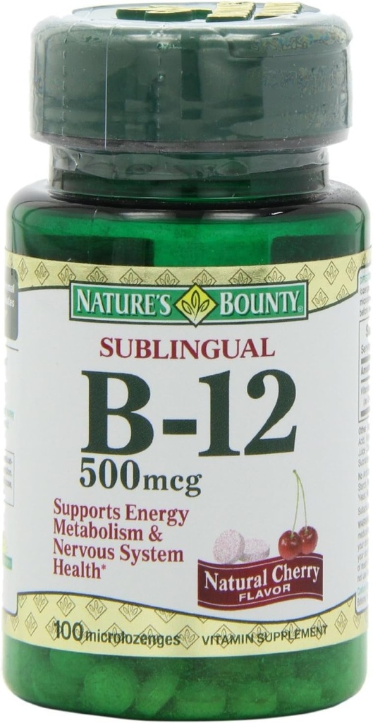 Luonnon Bounty-vitamiini B-12 500 mcg, 100 ea(Pack of 3)