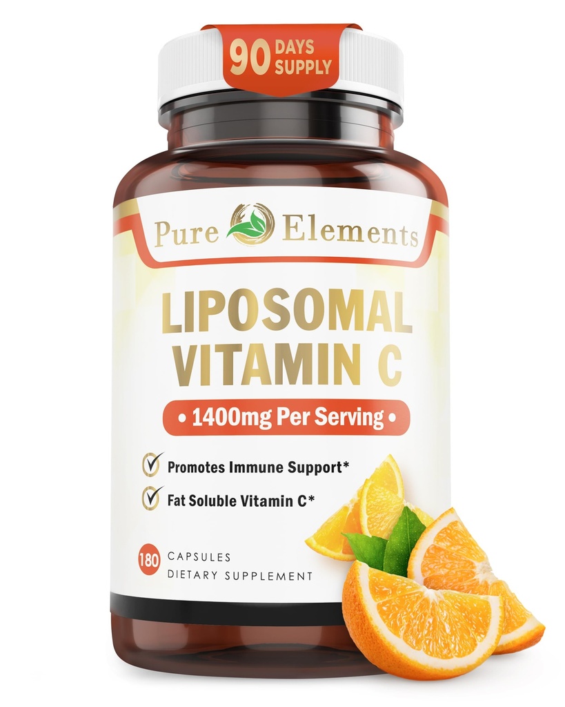 Liposomaalinen C-vitamiinin ravintolisä, kapselit Ei GMO, soijaton, gluteeniton