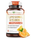 Liposomaalinen C-vitamiinin ravintolisä, kapselit Ei GMO, soijaton, gluteeniton