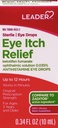 LEADER Sterile Eye Drops för Eye Allergy & Itch Relief, Ketotifen Antihistamine Solution 0,035%, fungerar i minuter, upp till 12 timmar, receptbelagd styrka 0,34 oz