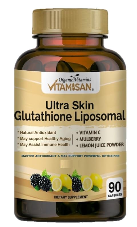 VITAMISAN Glutationi Liposomal, NAC, Milk Thistle, Kollageeni, Yhteensä, 90 kapselia, valmistettu Yhdysvalloissa, Tuore
