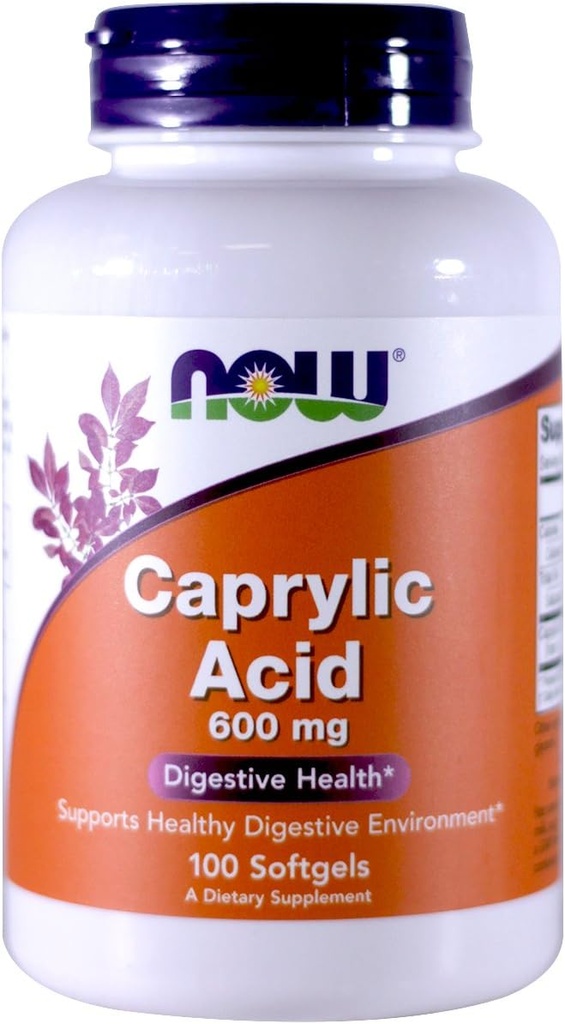 Nu Foods Caprylic Acid 600mg, 100 Softgels - (Pack of 2)