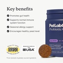 PetLab Co. - Gut & Ear Health Bundle: Probiootit koirille, tukea Gut Health & Seasonal Allergies, & korvanpuhdistaja koirille, tukea hiiva & terve korvakanavat - helppo käyttää Formula