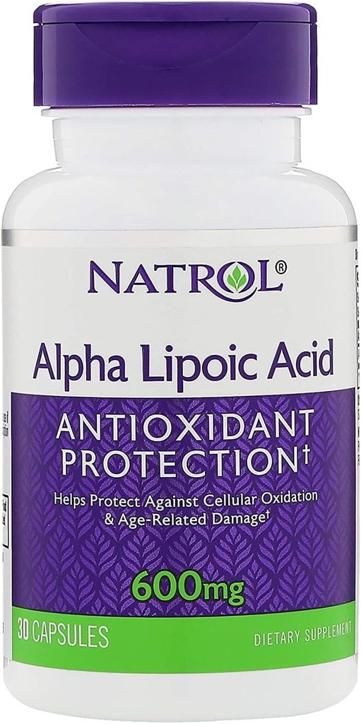 Natrol Alpha Lipoic Acid 600 Mg, 30 räkning