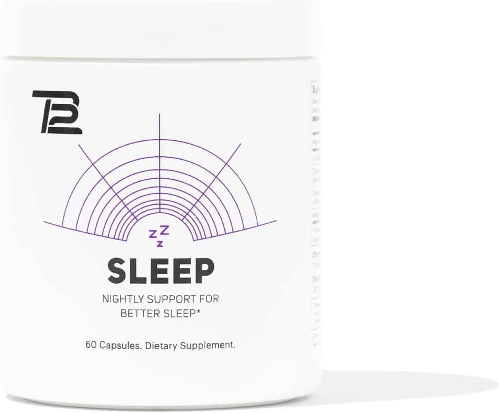 TB12 Sleep - Sleep Supplement magnesiumin, L-Theanine, Kamomilla, GABA, ja Melatoniinin Fall Asseep Nopeammin, edistää rentoutumista, ja parantaa unen laatua. Stressi ja mieliala yöllä tuki