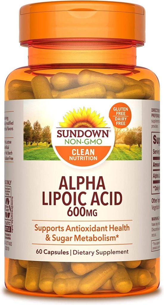 Sundown Naturals Super Alpha Lipoic Acid 600 mg kapslar