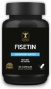 Klever Lifestyle | Fisetin | Bioflavonoid | Antioxidant Supplement, Anti-Aging Effects, Hudhälsa, Metaboliska fördelar | 30 kapslar | 100 mg per portion