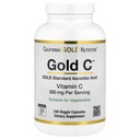 Kalifornia Gold Nutrition Gold C USP Grade C-vitamiinin lisäravinteet - Immunosupport & Seasonal Wellness - Kasvissyöjä Friendly - Gluteeniton, ei-GMO - 500 mg - 240 Kasviskapselit