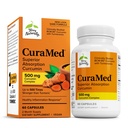 Terry Naturligt CuraMed 500mg - Antioxidant Supplement för hjärn- och immunhälsostöd - Tillägg med Curcumin & Turmeric Essential Oil - Herbal Liver Support - 60 Softgels