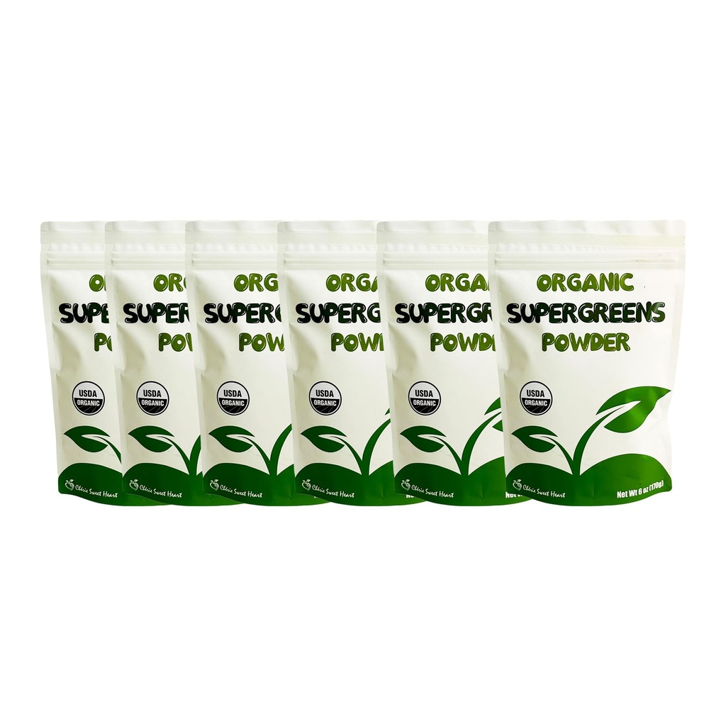 Cherie Sweet Heart Supergreens Powder - Green Greens Powder Super Greens - Smoothie Powder - Superfood Powder - Powdered Greens - 2,25LB Super Greens Powder - 204 tarjoilua