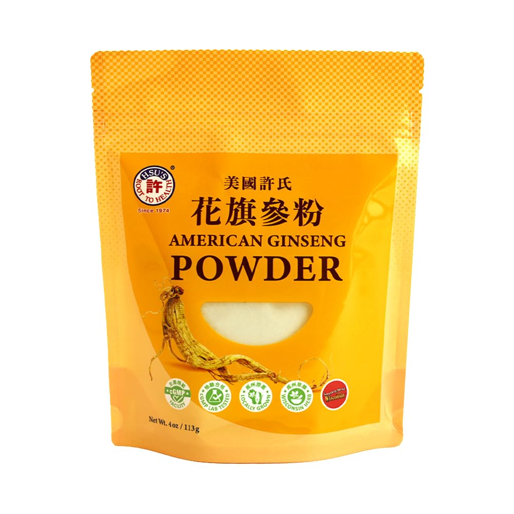 Hsu's SKU 1174 | American Ginseng Powder | Cultivated Ginseng från Marathon County, Wisconsin | | 4oz Bag,