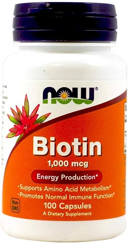 Now Foods, Biotin, 1000 mikrog, 100 kapselia