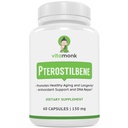 VitaMonk Pterostilbene 150 mg kapselit Ei tekonurmi - soijaton Trans-Pterostilbene täydennysosa, joka edistää tervettä ikääntymistä ja pitkäikäisyyttä - 60 Kasvis-Caps - Parannettu Resveratrol