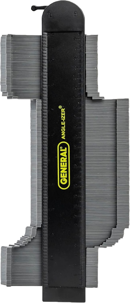 General Tools Contour Gauge Lock 833X - 10" Angle Finder Tool for Home Improvement - Gadgets for Men