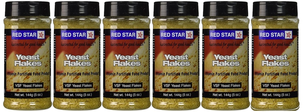 Red Star Nutritional Jeast - VSF Mini Flake -- 5 oz Each (Pack of 6)