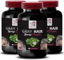 Natural Hair Complex - harmaat hiukset takaisin - Fresh Vibrancy, väri herääminen, kiiltävät hiukset, Luminous hiukset, hiukset Rikastus, hiukset Brilliance, väri Boost, hiusten muuntaminen 3 pullot 180 kapselia