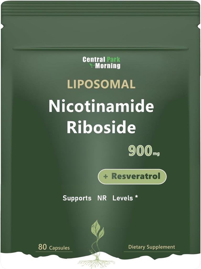 Liposomaalinen Nikotinamidi Ribosidi Supplement, Nikotinamidi Ribosidi Resveratrol 900 mg anti-aging, energia, 80 kapselia